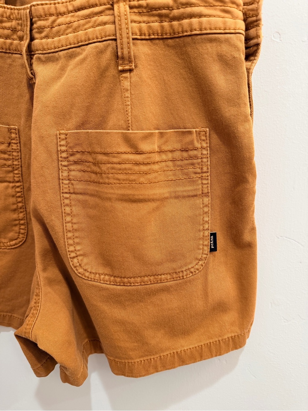 prAna Sancho Shortalls Shorts Overalls Women’s XS Antique Bronze Copper Brown - Picture 10 of 13